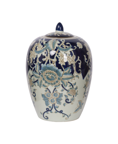 Ab Home Bryn Lidded Jar In Blue