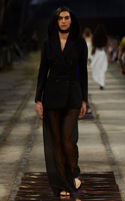 Zeus + Dione Finistrini Wide-leg Trousers In Black