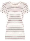 Rag & Bone The Striped Baby Tee In White