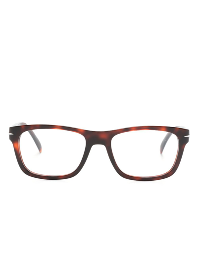 Eyewear By David Beckham Db 7011 Rectangle-frame Glasses In Red