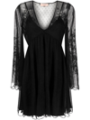 TWINSET LAYERED LACE FLARED DRESS