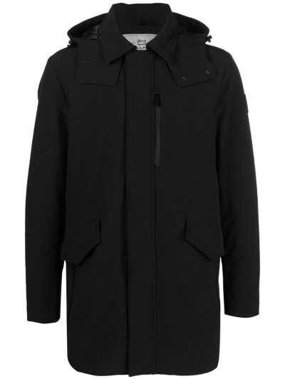 Woolrich Hooded Padded Jacket In Black
