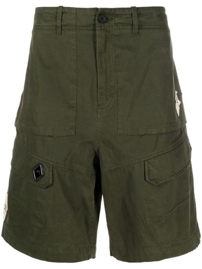A-cold-wall* Logo-patch Cargo Shorts In Green