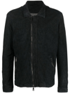 GIORGIO BRATO ZIPPED-UP LEATHER JACKET