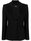 Seventy Jacket With 1 Button Blue Polyamide Woman In Black