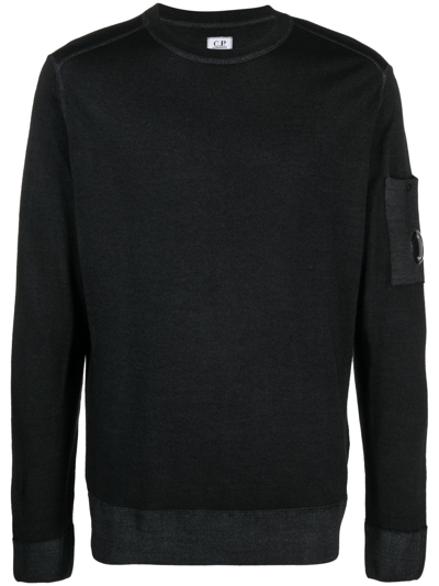C.p. Company Metropolis Series Stretch-cotton Sweatshirt In Black