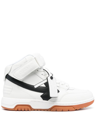 Off-white Out Of Office Mid Top Lea Trainers In White