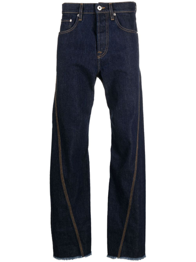 LANVIN MID-RISE STRAIGHT-LEG COTTON JEANS