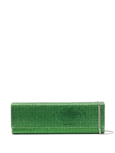 AMINA MUADDI PALOMA CRYSTAL-EMBELLISHED CLUTCH BAG