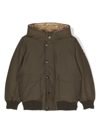WOOLRICH BUTTONED HOODED BOMBER JACKET