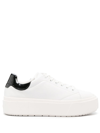 CALVIN KLEIN LOW-TOP LEATHER SNEAKERS