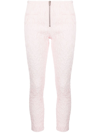 Isabel Marant Crinkled Cropped Trousers In Pink