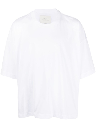 Studio Nicholson Short-sleeve T-shirt In Optic White