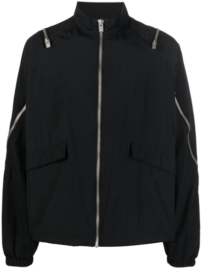 Heliot Emil Decorative Zip-detail Jacket In Black