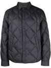 Rag & Bone Dane Quilted Shell Down Overshirt In Grey