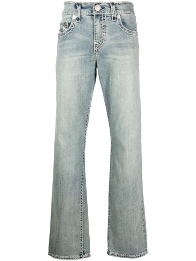 True Religion Ricky Straight-leg Cotton Jeans In Blue