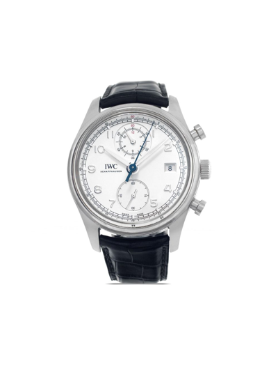 Pre-owned Iwc Schaffhausen  Portugieser Chronograph 42mm In Silver