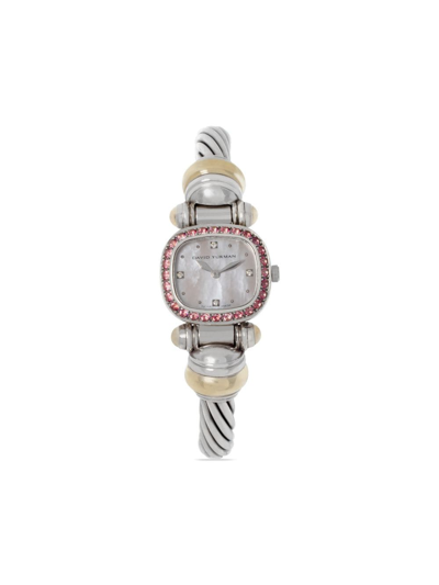 Pre-owned David Yurman  Cable T-61339 20mm In White