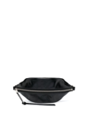 Jil Sander Logo-debossed Leather Belt Bag In Black