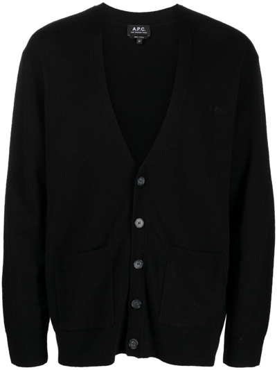 A.p.c. Cardigan Theo In Black