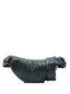 Lemaire Croissant Leather Shoulder Bag In Green
