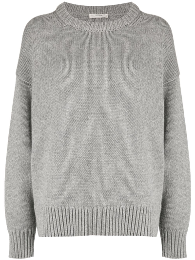 The Row Sibem Grey Wool And Cashmere-blend Jumper