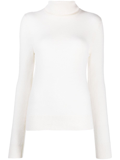 Polo Ralph Lauren Roll-neck Cashmere Jumper In White