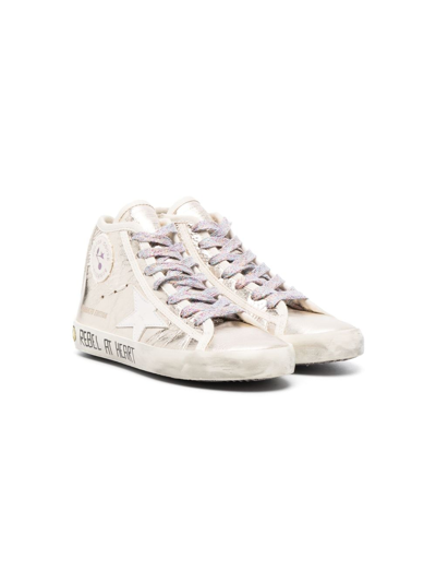 Bonpoint Kids' Francis Low-top Leather Trainers In Gold