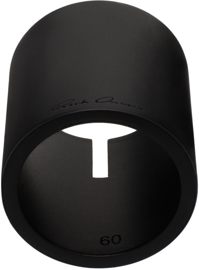 Rick Owens Slitted Thumb Ring In Black | ModeSens Rick Owens Slitted Thumb Ring In Black | ModeSens