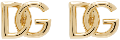 Dolce & Gabbana Dg Logo Gold-plated Cufflinks Accessories