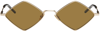 Saint Laurent Sl 302 Lisa Sunglasses In Gold-gold-brown