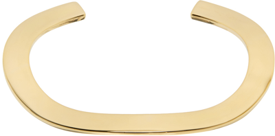 Bottega Veneta Gold-plated Cuff In 8120-yellow Gold