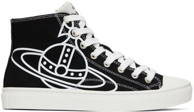 Vivienne Westwood Black Plimsoll Trainers In N401 Black