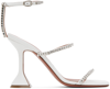 AMINA MUADDI WHITE GILDA HEELED SANDALS