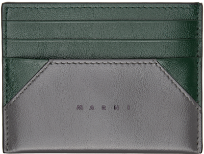 Marni Black Logo Wallet In Z360n Black