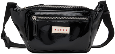 Marni Black Patch Pouch In 00n99 Black