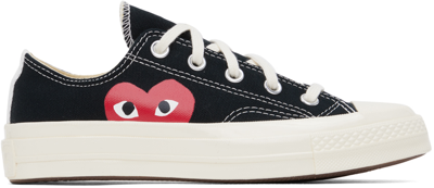 Comme Des Garçons Play Black Converse Edition Chuck 70 Low Top Sneakers In Black  