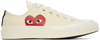 Comme Des Garçons Play Off-white Converse Edition Chuck 70 Sneakers In Beige
