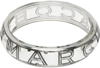 MARC JACOBS SILVER 'THE MONOGRAM BANGLE' BRACELET