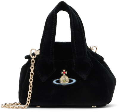Vivienne Westwood Black Mini Yasmine Bag In N401 Black
