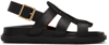 MARNI BLACK GLADIATOR FUSSBETT SANDALS