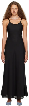 MARYAM NASSIR ZADEH BLACK GEORGIE MAXI DRESS