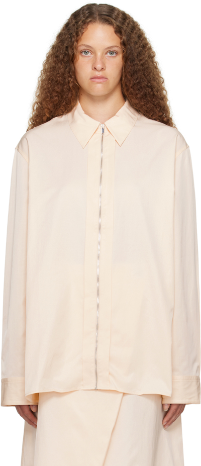 Studio Nicholson Off-white Dian Shirt In Linen