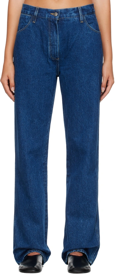 Studio Nicholson Aral Slim-leg Jeans In Beach Fade