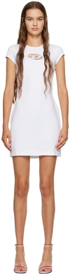 Diesel D-angiel Stretch Cotton Minidress In 100