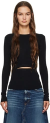 Diesel M-peris Cut-out Knitted Top In 9xx