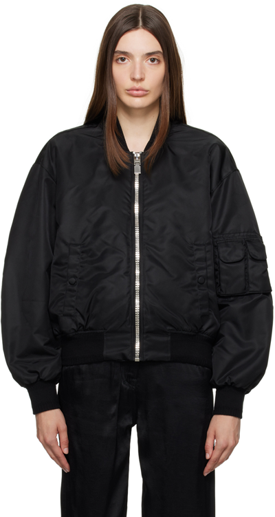 Givenchy Black Zip Bomber Jacket