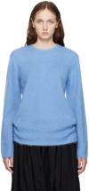 COMME DES GARÇONS HOMME DEUX BLUE CREWNECK SWEATER