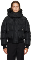 Alexander Mcqueen Black Mcqueen Graffiti Puffer Jacket In 1000 Black