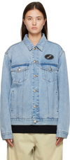 WE11 DONE BLUE OVERSIZED DENIM JACKET